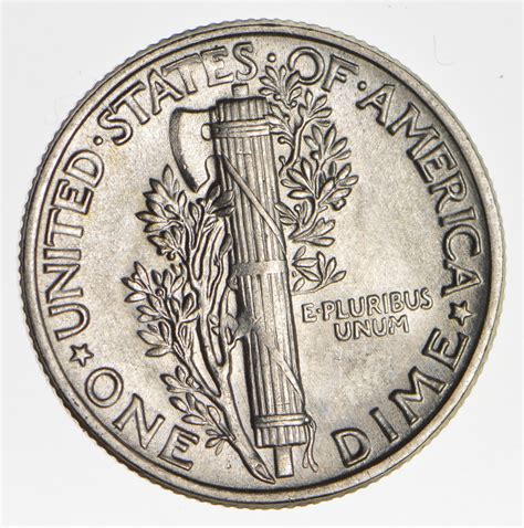 Ch AU/Unc 1944 Mercury Liberty Dime - 90% Silver - High Grade ...