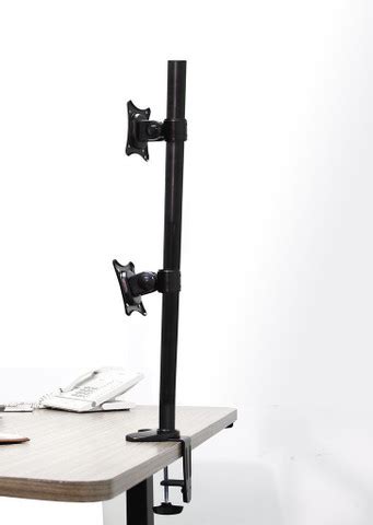 rife Dual Monitor Stand (Vertical Clamp Type) Desk Mount Monitor Arm ...