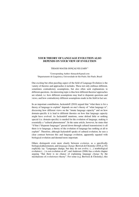 Image result for Language Evolution Theory