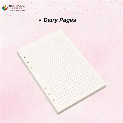 A5 Size Dairy Paper (90 Page) Only For A5 Designer Dairy Mould – RESIN ...