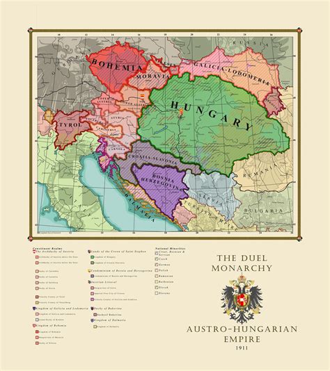 ArtStation - 1911 Map of Austria Hungary