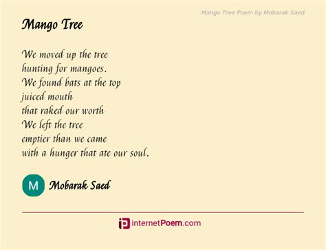 Mango Tree Poem 的图像结果