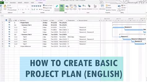 Creating a Project Plan in MS Project 的图像结果