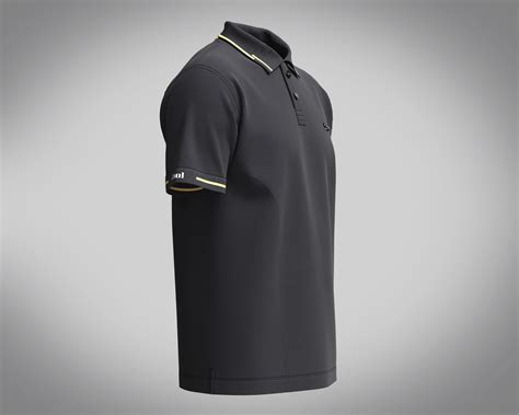 Mens Black Polo Shirt 3D model | CGTrader