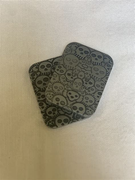 Buy Fidget Haptic Coin, Portable Magnetic Skull Push Slider EDC Fidget ...