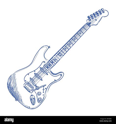 Electric Guitar Drawing Easy at Annabelle Focken blog