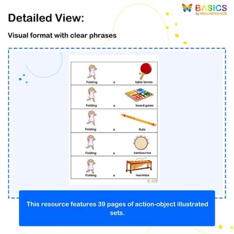 Action + Object Pairs Worksheets: Vocabulary Building for Ki