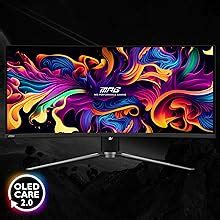 MSI MPG 341CQPX QD-OLED 34 Inch 2K UWQHD Curved Gaming Monitor - 3440 x ...