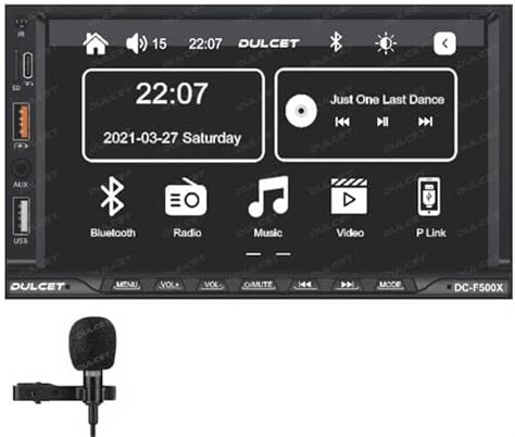 Dulcet DC-F500X Universal Fit Double Din 7 inch HD Touch Screen Car ...