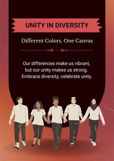 Free Customizable Unity in Diversity Poster Templates | Canva