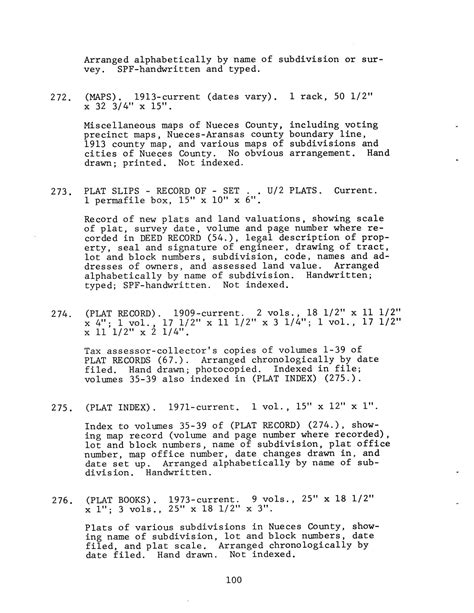 Inventory of county records, Nueces County courthouse, Corpus Christi ...