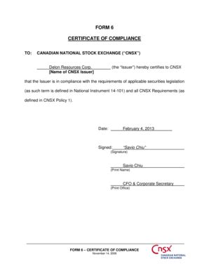 Fillable Online CFO & Corporate Secretary Fax Email Print - pdfFiller