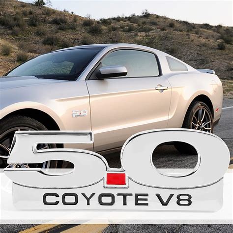 Buy Aduoke 5.0 Coyote V8 Emblem for 11-14 F250 F350 Chrome Side Emblems ...