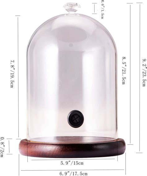 TMKEFFC Smoking Cloche For Food Drinks With Wood Base, India | Ubuy