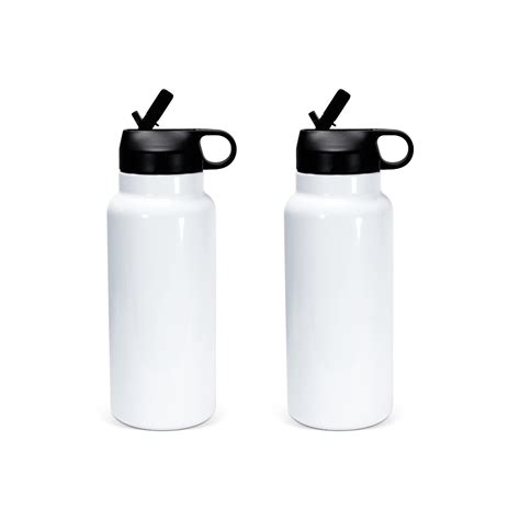 Buy AGH 32 oz Sublimation Water Bottle Blanks, 2 Pack Double Wall ...