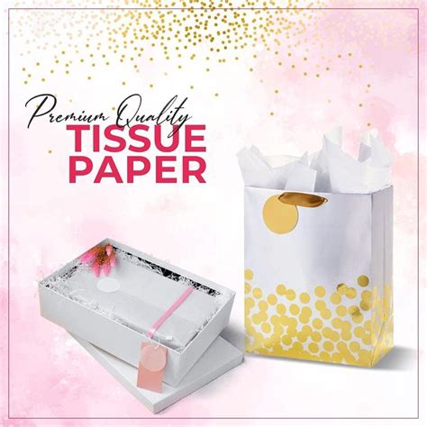 Buy White Tissue Paper for Gift Bags, Tissue Paper for Packaging ...