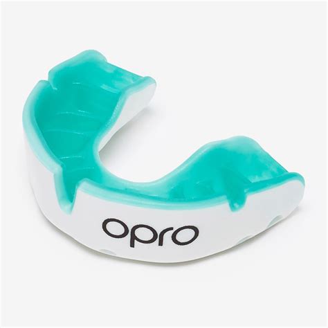 Junior Protection - Opro Self-Fit Gen4 Junior Gold Mouthguard - White ...