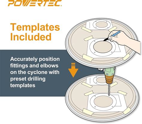 POWERTEC 70292V 4 Cyclone Dust Collection Elbows India | Ubuy