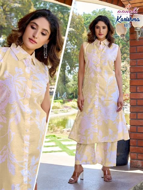 AANCHI KARISHMA WHOLESALE VATICAN PRINT TRENDY CORD SET FOR WOMEN ...