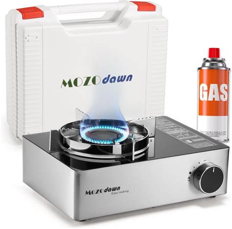 Amazon.com: Portable Camping Stove Gas Cooking Burner, 30,000 BTU Camp ...