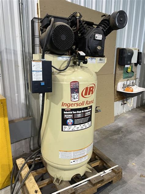 INGERSOLL RAND 2475N7.5 Industrial Two-Stage Air Compressor, s/n ...