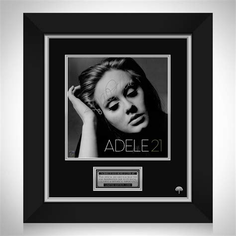 Adele 21 Limited Signature Edition LP Cover Custom Frame | RARE-T