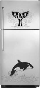 Art Kafe 36 cm Whale Fish Fridge Sticker Self Adhesive Sticker Price in ...