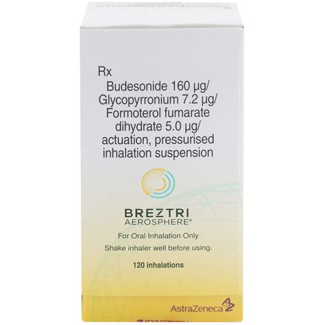 Breztri Aerosphere 120 Inhalation Suspension 1's | Uses, Side Effects ...