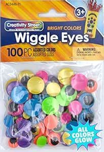 Creativity Street Peel & Stick Wiggle Eyes Assorted Sizes, 125-Piece ...