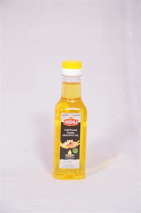 VIZHLI Cold Pressed Chekku Groundnut Oil | 250 ML | All Purpose Oil ...