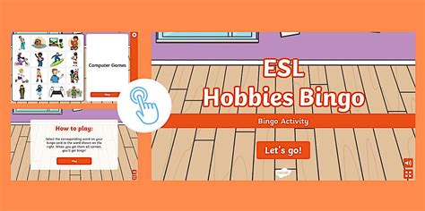 ESL Hobbies Bingo