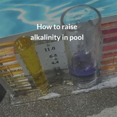 Increase Alkalinity In Pool