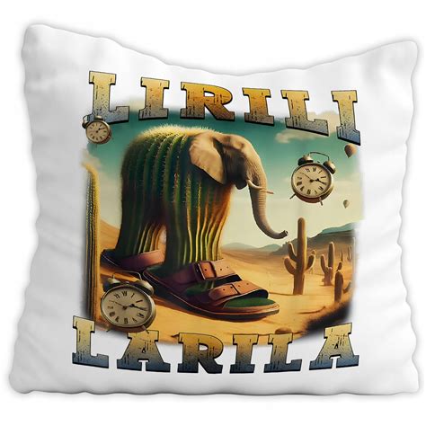 Poduszka Lirili Larila Cactus Elephant Italian Brainrot Tiktok Prezent ...