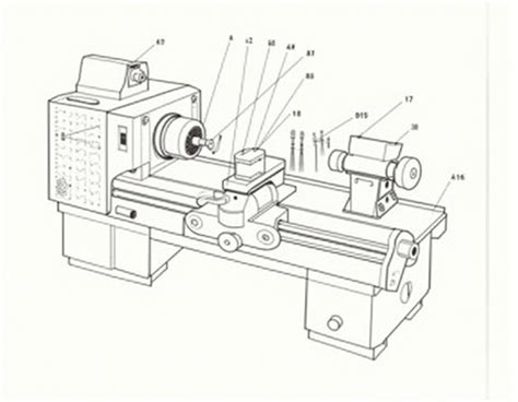 Lathe Machine Components 的图像结果