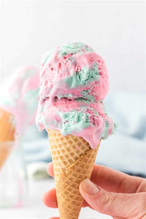 Cotton Candy Flavored Ice Cream Cotton Candy Ice Cream