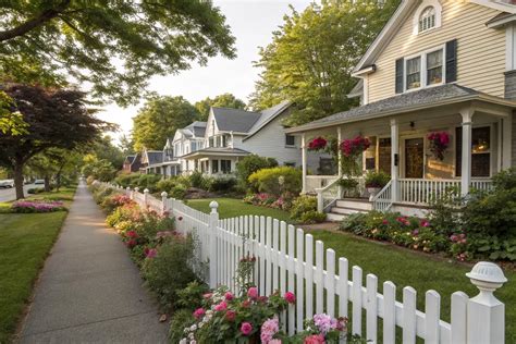 19+ Charming Front Yard Picket Fence Ideas