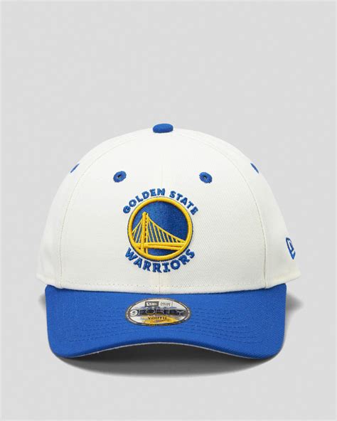 Shop New Era Boys' Golden State Warriors 9Forty Chrome Cap In Multi ...