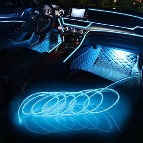 Car Interior Atmosphere Lighting Decoration LED Strip — Car Door Sills