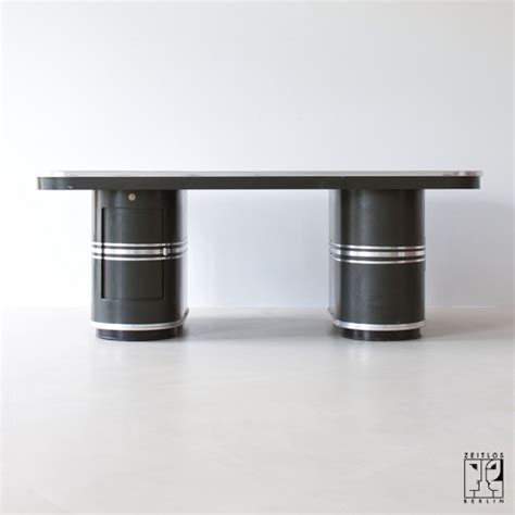 Streamline Modernist office table "London" by Mauser Waldeck in ...