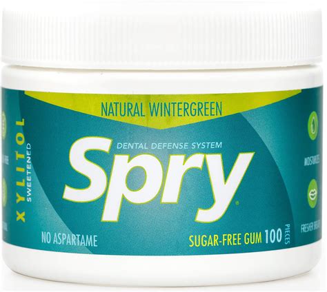 Amazon.com : Spry Fresh Natural Xylitol Chewing Gum Dental Defense ...