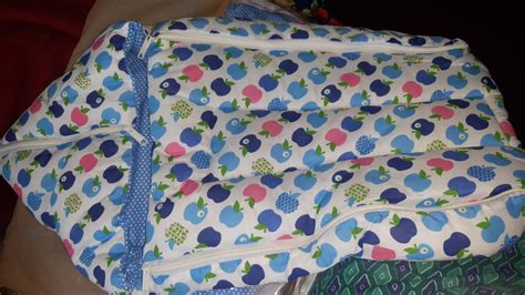 Fareto Born Baby Apple Print Mattress with Net & Sleeping Bag(Purpal)(0 ...