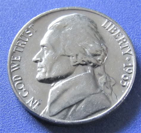 1963 5 Cents - Jefferson Nikel - For Sale, Buy Now Online - Item #743402