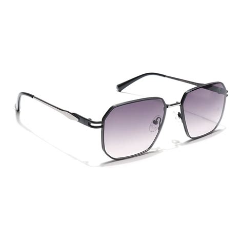 Voyage Select Square Sunglasses (Grey & Pink Lens | Black Frame - SLMG