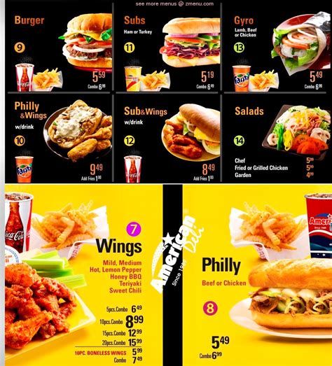 Menu at American Deli fast food, Marietta, 180 Cobb Pkwy SE Ste 20