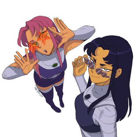 starfire and blackfire (dc comics and 2 more) drawn by genniax | Danbooru