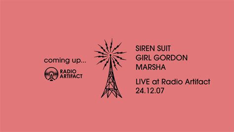 SIREN SUIT | GIRL GORDON | MARSHA :: RADIO ARTIFACT, Radio Artifact ...