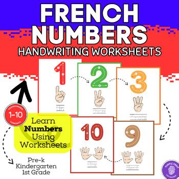 Image result for French Numbers Worksheets Printable