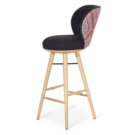 Bhrami - Ash/Oak/Beech High Chair, Black & Multicolor Printed Fabric ...