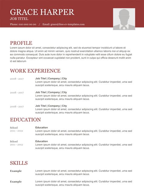 Image result for Free CV Examples