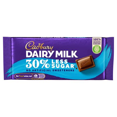 Cadbury Dairy Milk 30% Less Sugar Chocolate Bar 85g – The Grocery Basket